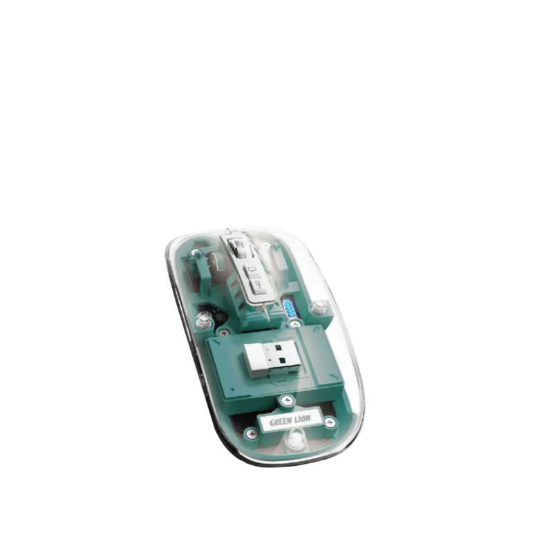 Green Lion Transparent Mouse